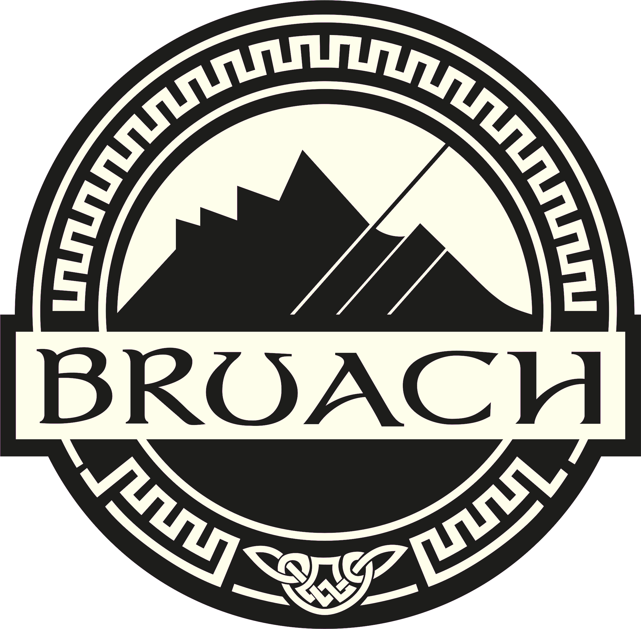 Bruach band logo cream